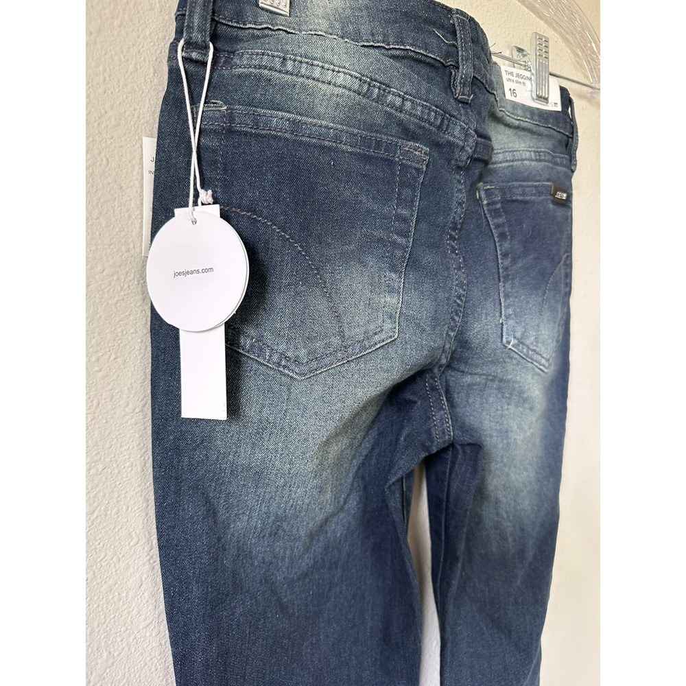 New Joe's Jeans Girl's Ultra Slim Fit Jegging Dark Wash Skinny Jeans Size 16 - Picture 8 of 9